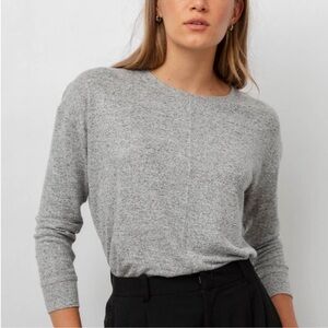 EUC Rails Iggy Top Melange Grey Sz L Soft Casual Versatile Minimalist Classic